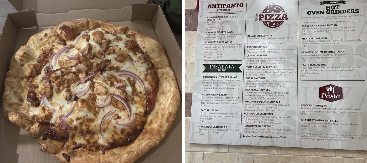 The Italian Kitchen Menu