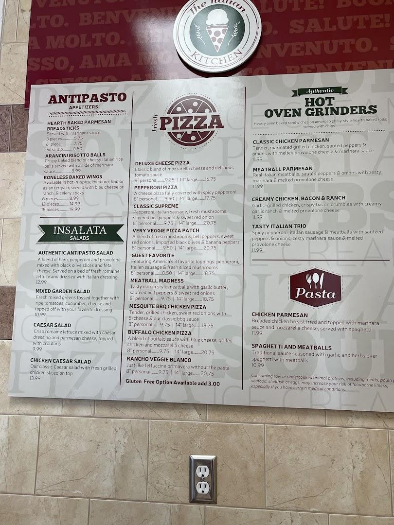 The Italian Kitchen Menu